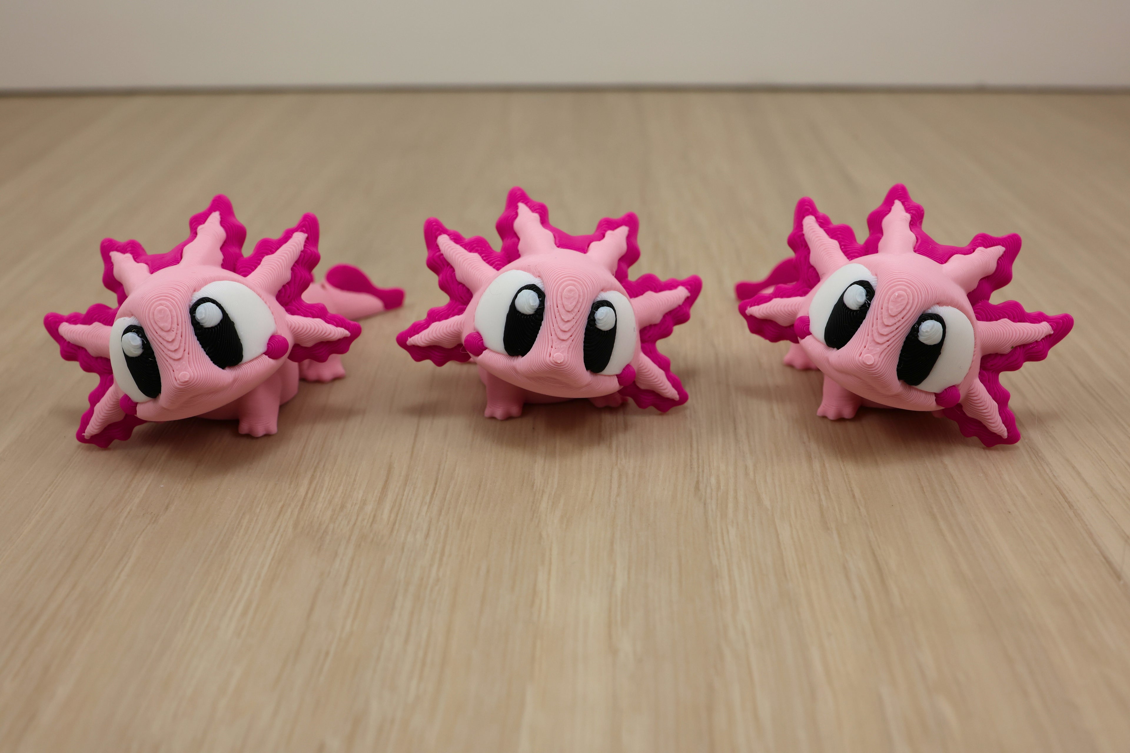 3D Printed Articulated Flexi Axolotl - Sensory Fidget Toy