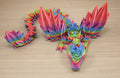 3D Printed Rose Dragon with Wings