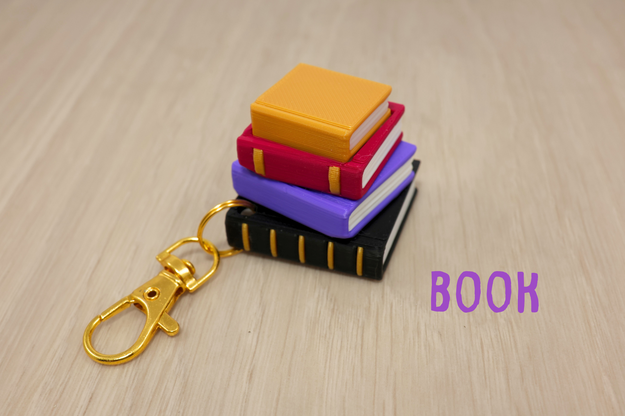 3D Printed Book Stack Clicker Fidget Toy