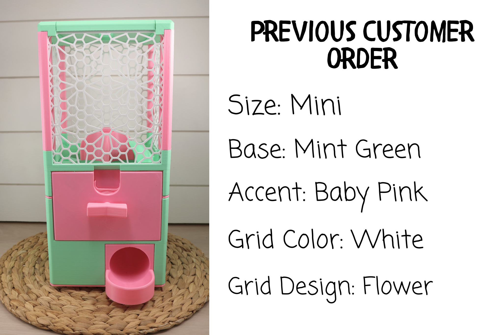 3D Printed Mini Size Capsule Dispenser GachaPop Machine