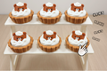 3D Printed Bear Dessert Clicker Fidget Toy