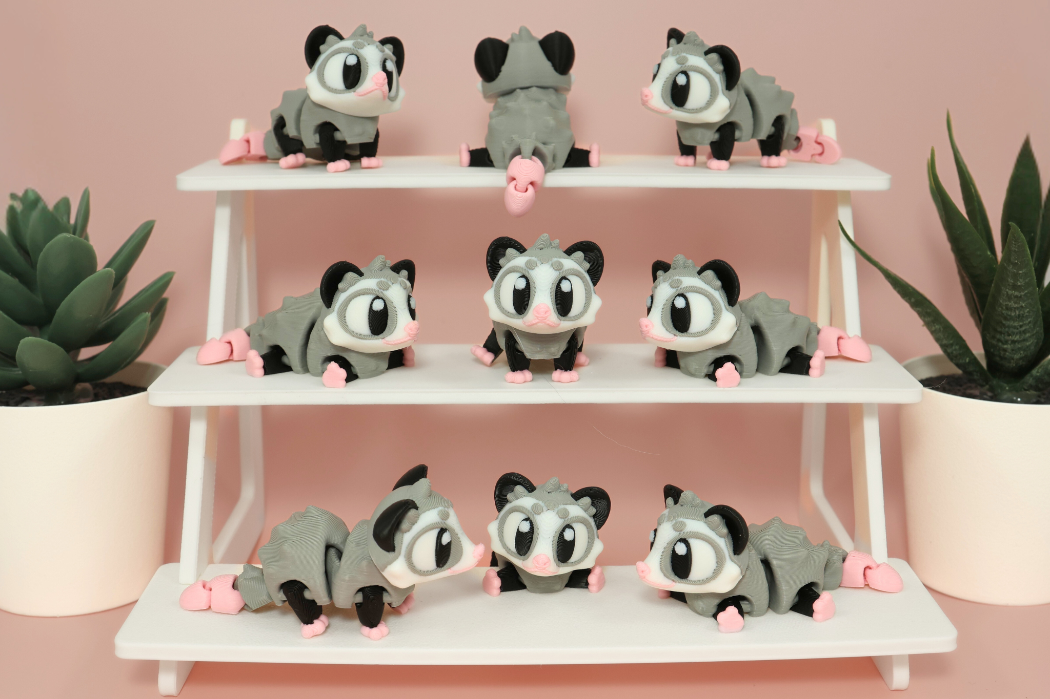 3D Printed Articulated Opossum Fidget Toy