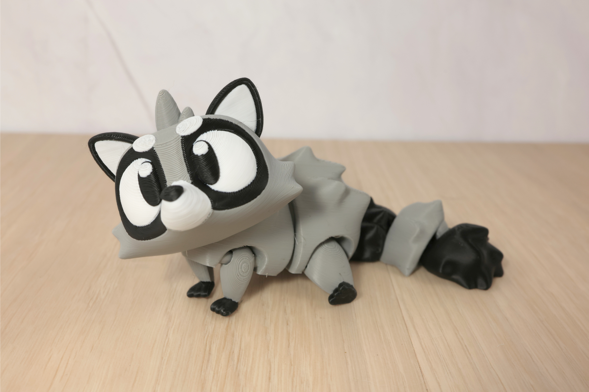 3D Printed Articulated Raccoon Fidget Toy