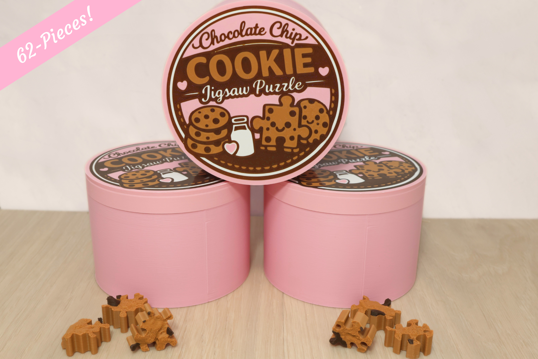 3D Printed 62-Piece Cookie Puzzle