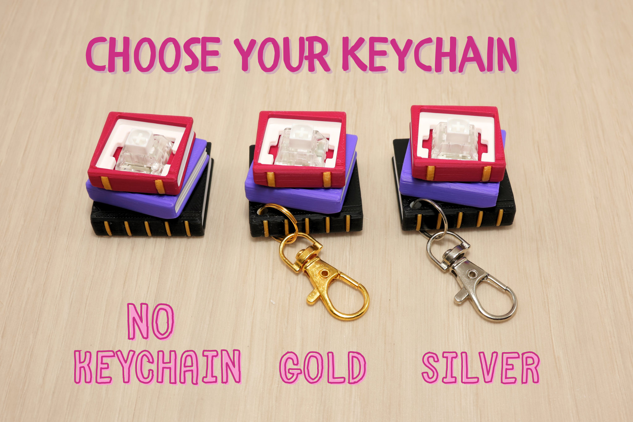 3D Printed Book Stack Clicker Fidget Toy