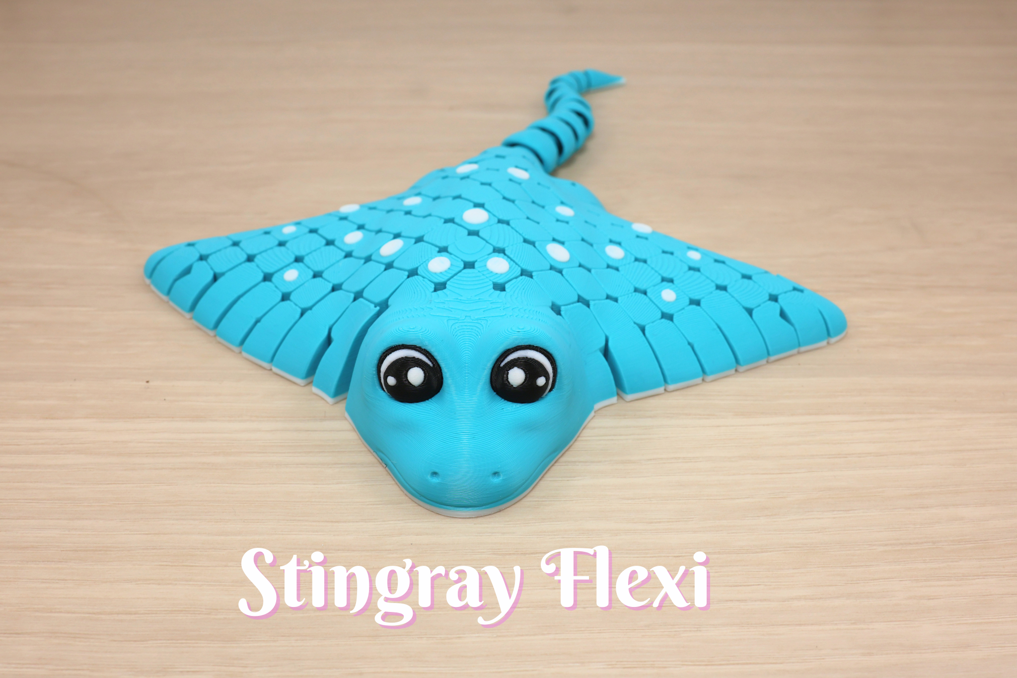 3D Printed Stingray Flexi Fidget Toy