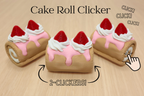 3D Printed Cake Roll 2-Clicker Fidget Toy