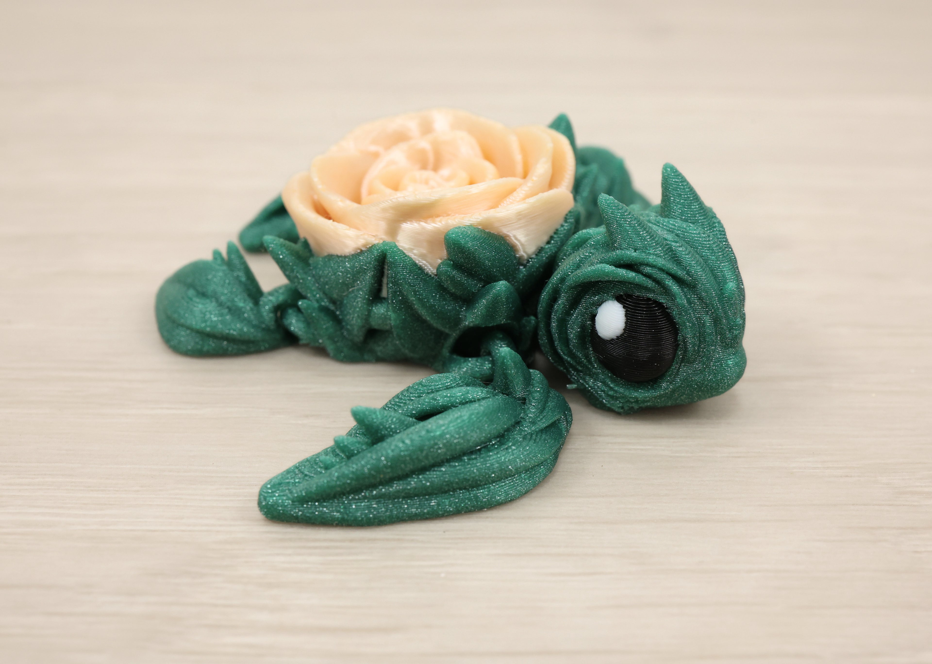 Rose Turtle - 3D Printed Articulating Pet
