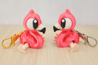 3D Printed Articulated Flamingo Keychain Fidget Toy