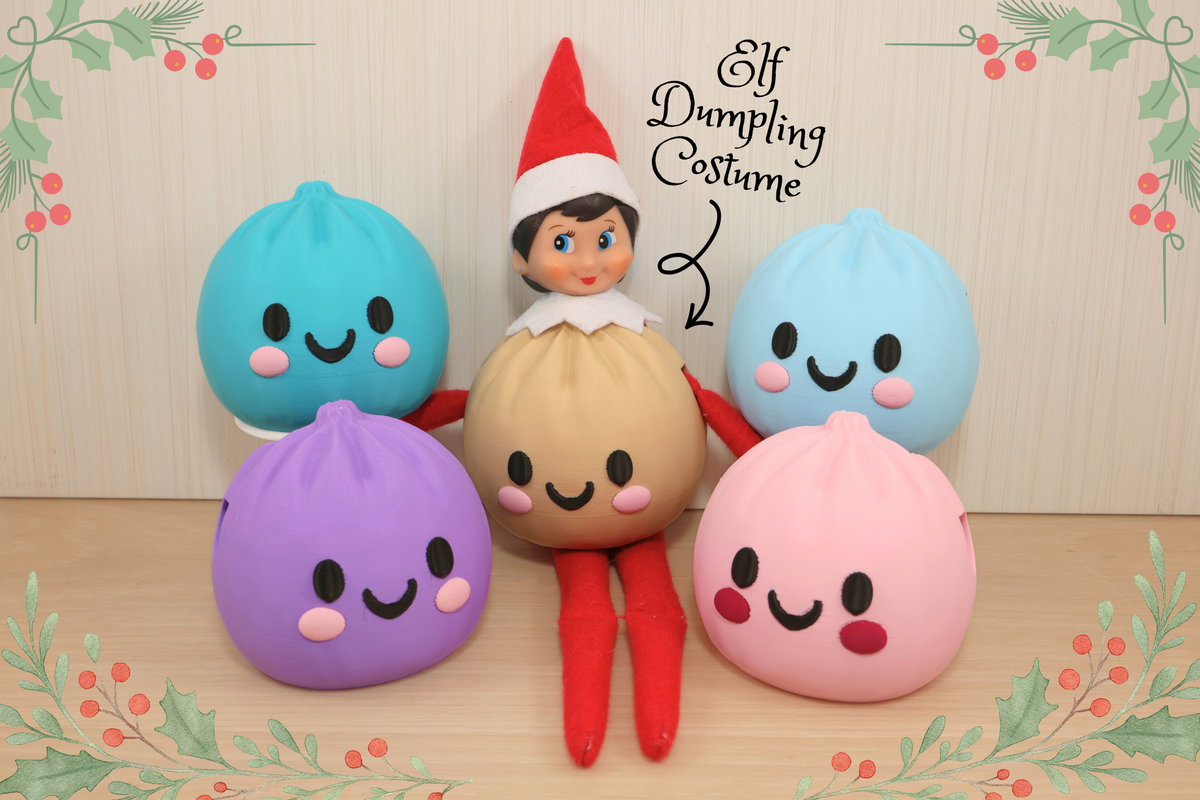 3D Printed Elf Dumpling Costume