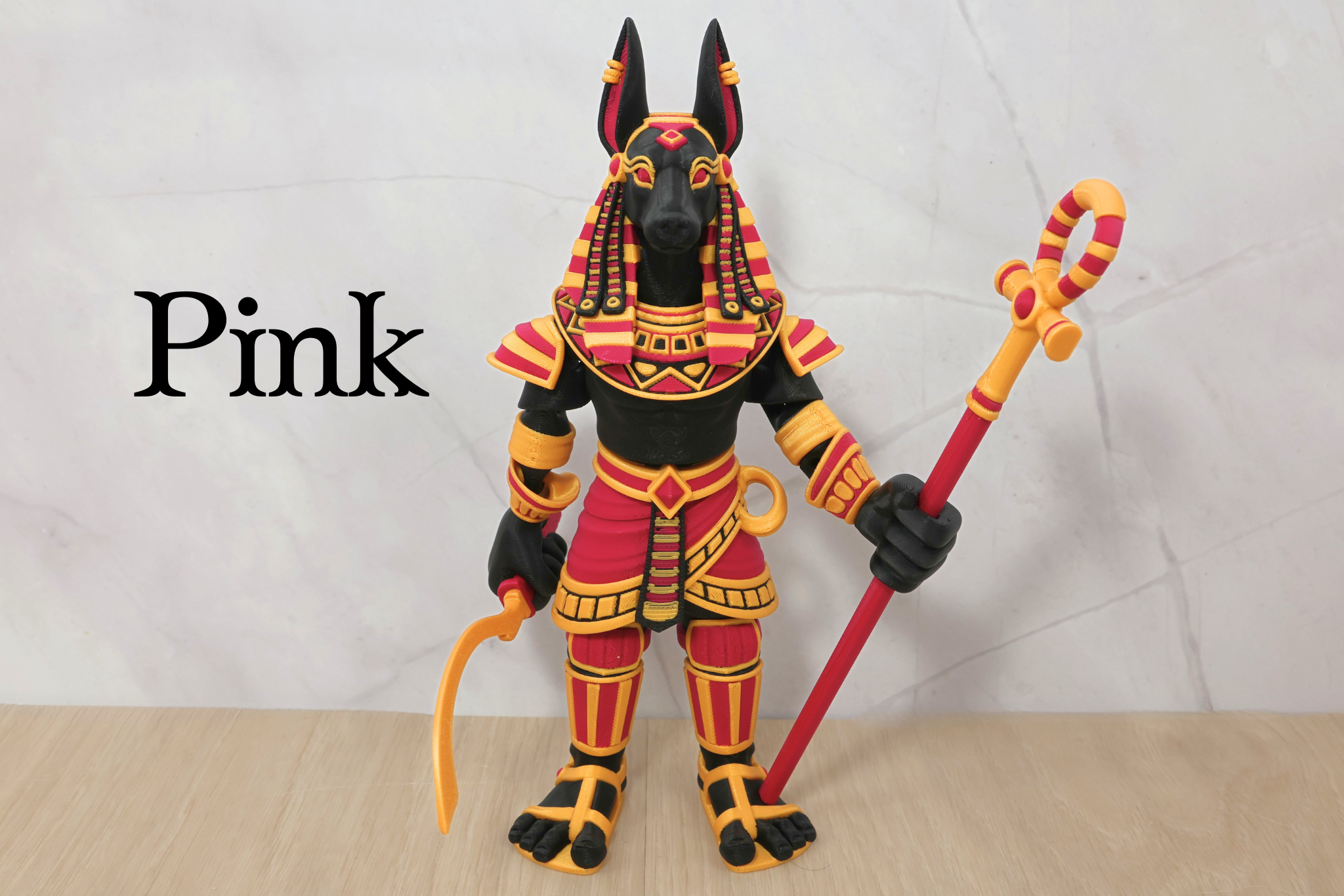 3D Printed Articulated Anubis Action Figure