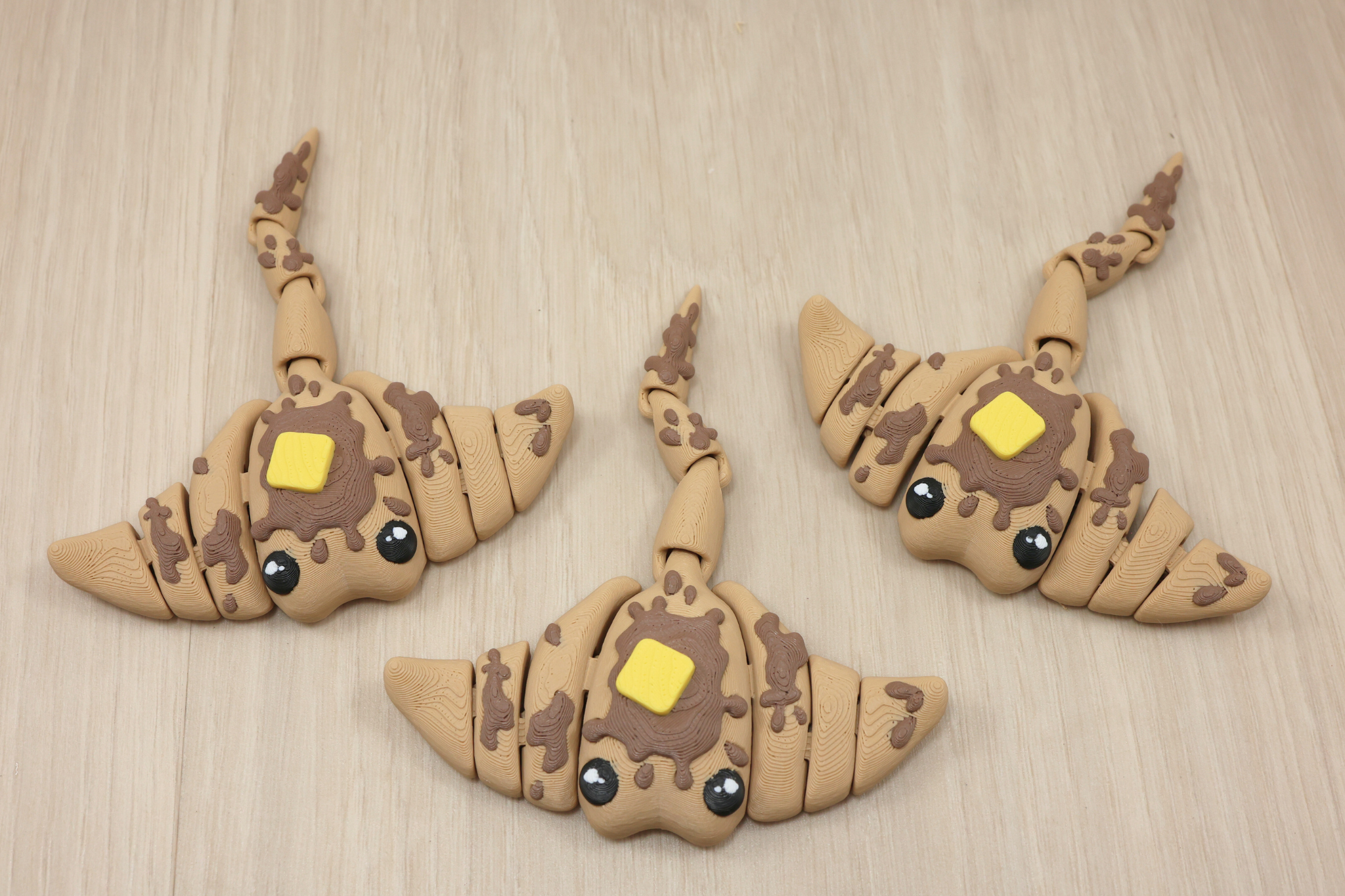 3D Printed Articulated Pancake Stingray "Flappy Jack"