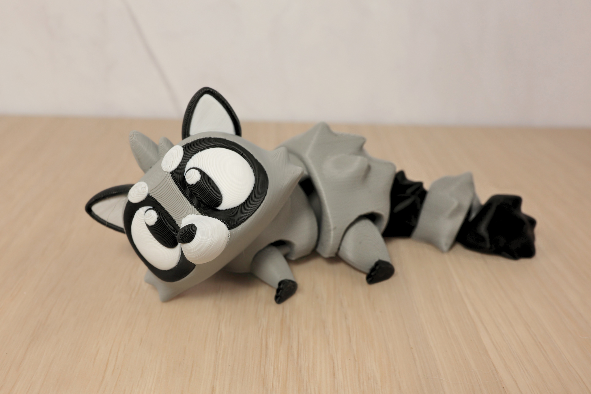 3D Printed Articulated Raccoon Fidget Toy