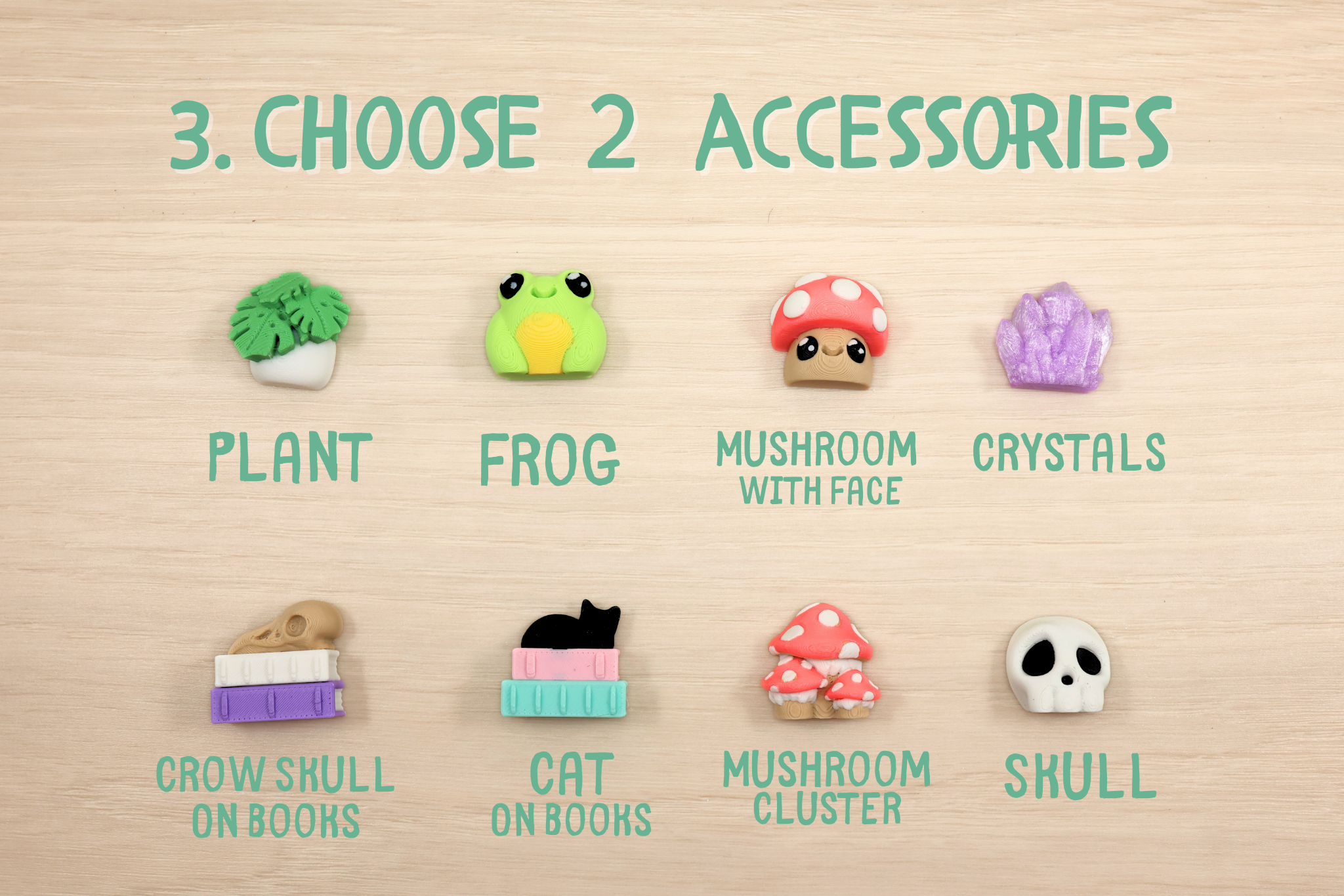 3D Printed Small Bookshelf Four Clicker Fidget Toy