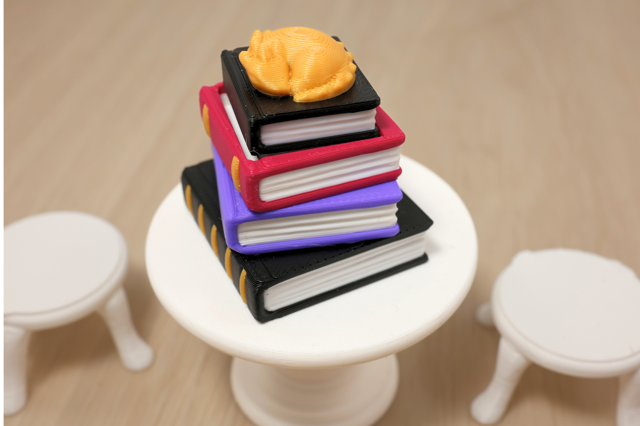 3D Printed Book Stack Clicker Fidget Toy