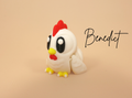 3D Printed Articulated Chicken Fidget Toy