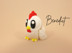 3D Printed Articulated Chicken Fidget Toy