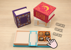 3D Printed Book with Chocolate Fidget Clickers