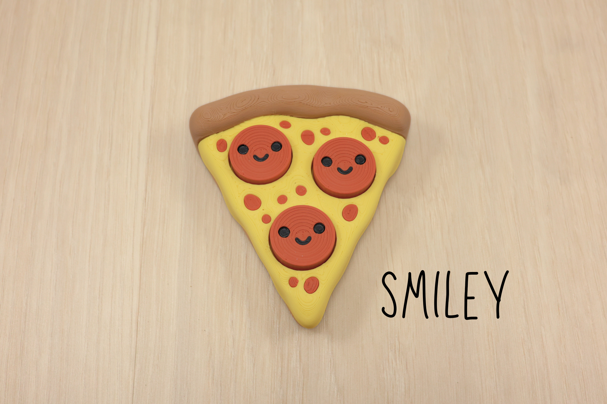 3D Printed Pizza 3-Clicker Fidget Toy