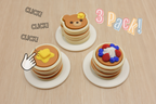 3D Printed 3-Pack Pancake Clicker Fidget Toy