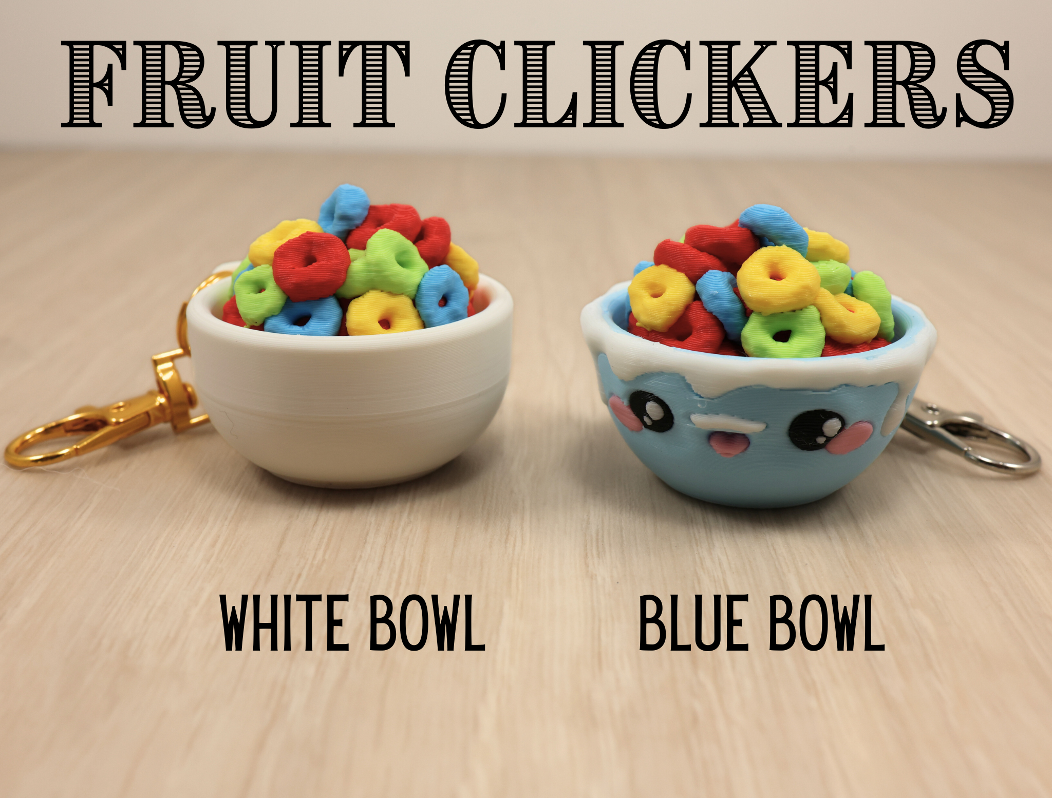 Ultimate Cereal Clicker - 3D Printed Fidget Keychain