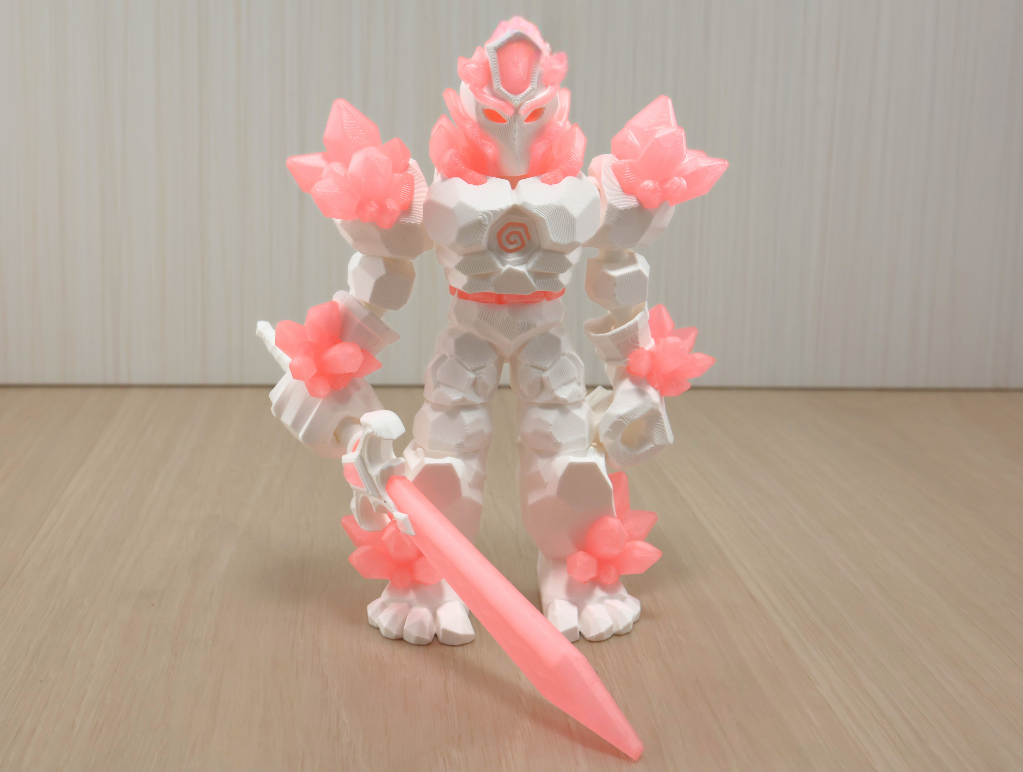 3D Printed Articulated Crystal Warrior