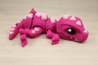 3D Printed Love Heart T-rex Fidget Toy