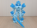 3D Printed Articulated Crystal Warrior