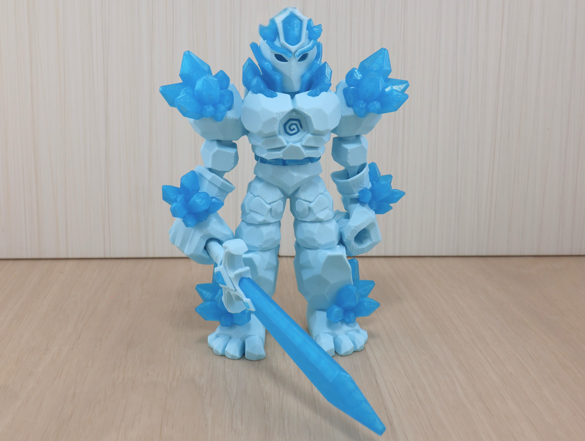 3D Printed Articulated Crystal Warrior