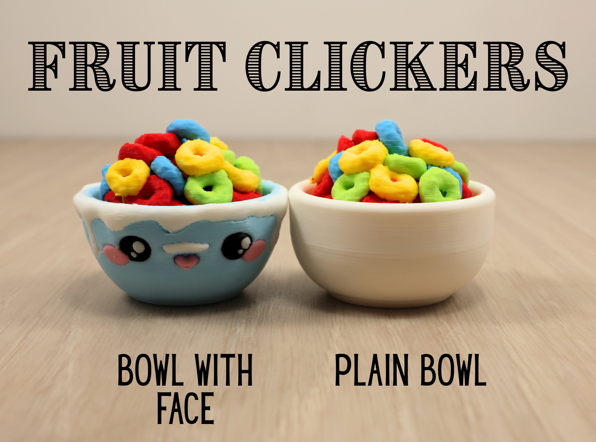 3D Printed Cereal Clicker Fidget Toy