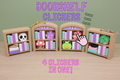 3D Printed Small Bookshelf 4-Clicker Fidget Toy