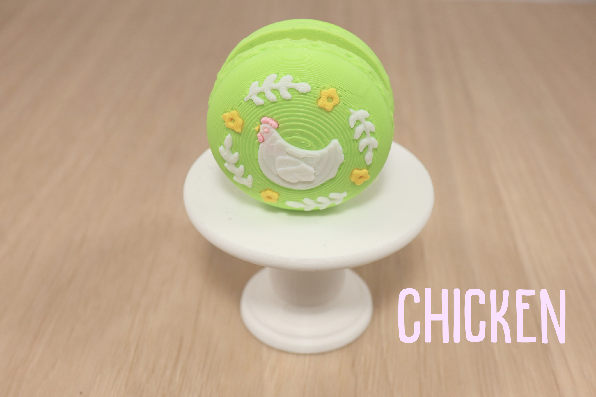 3D Printed Easter Macaron Clicker Fidget Toy