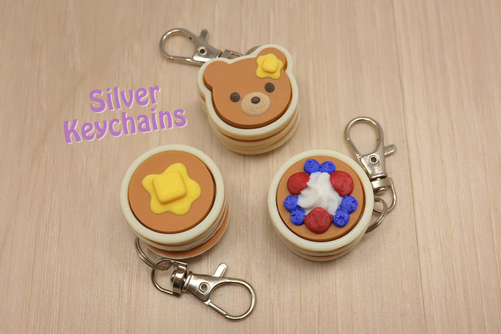 3D Printed 3-Pack Pancake Clicker Fidget Toy