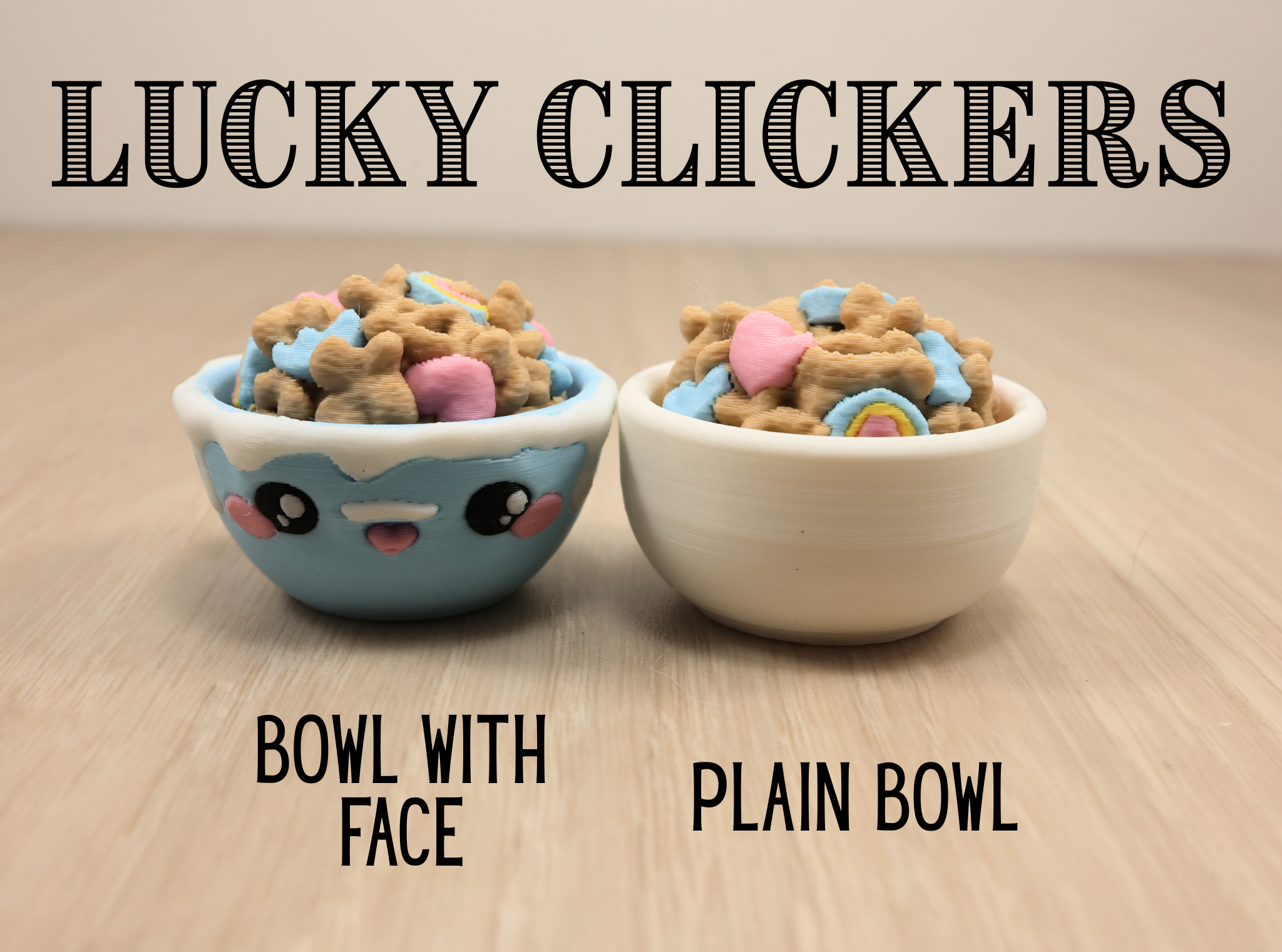 3D Printed Cereal Clicker Fidget Toy