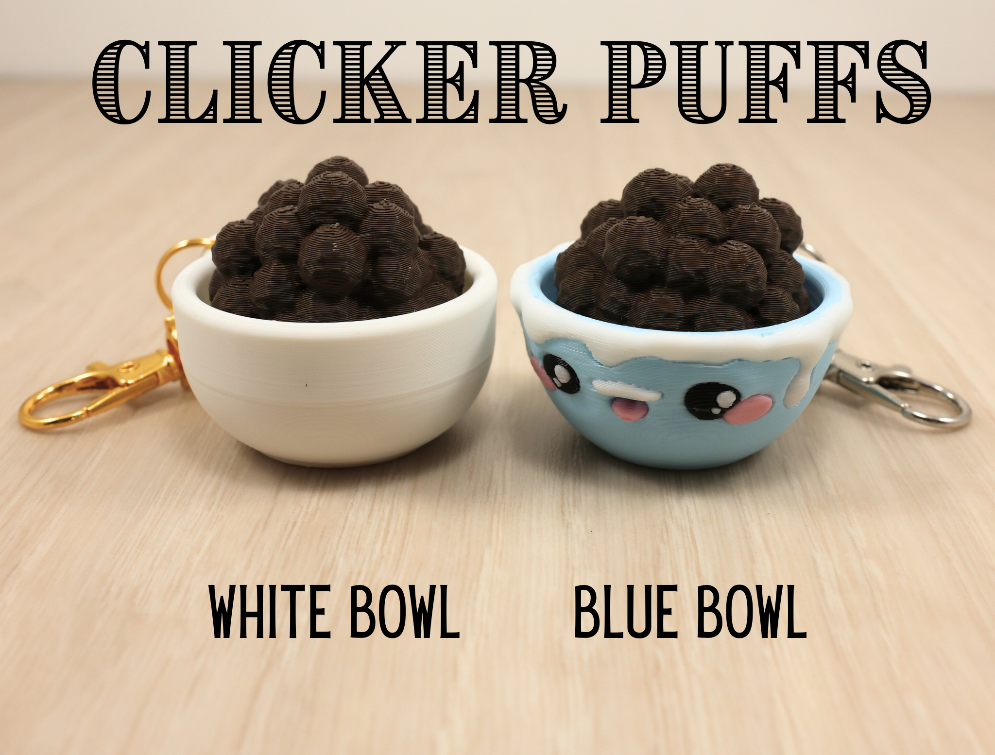 Ultimate Cereal Clicker - 3D Printed Fidget Keychain