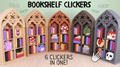 3D Printed Gothic Dark Fantasy Bookshelf 6-Clicker Fidget Toy