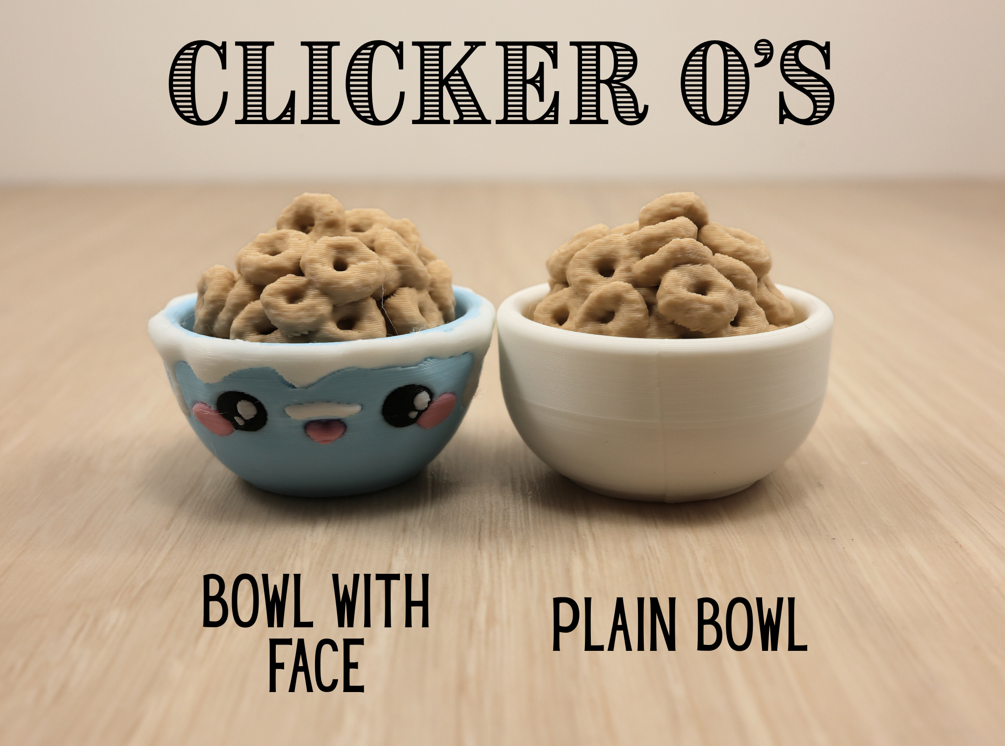 3D Printed Cereal Clicker Fidget Toy