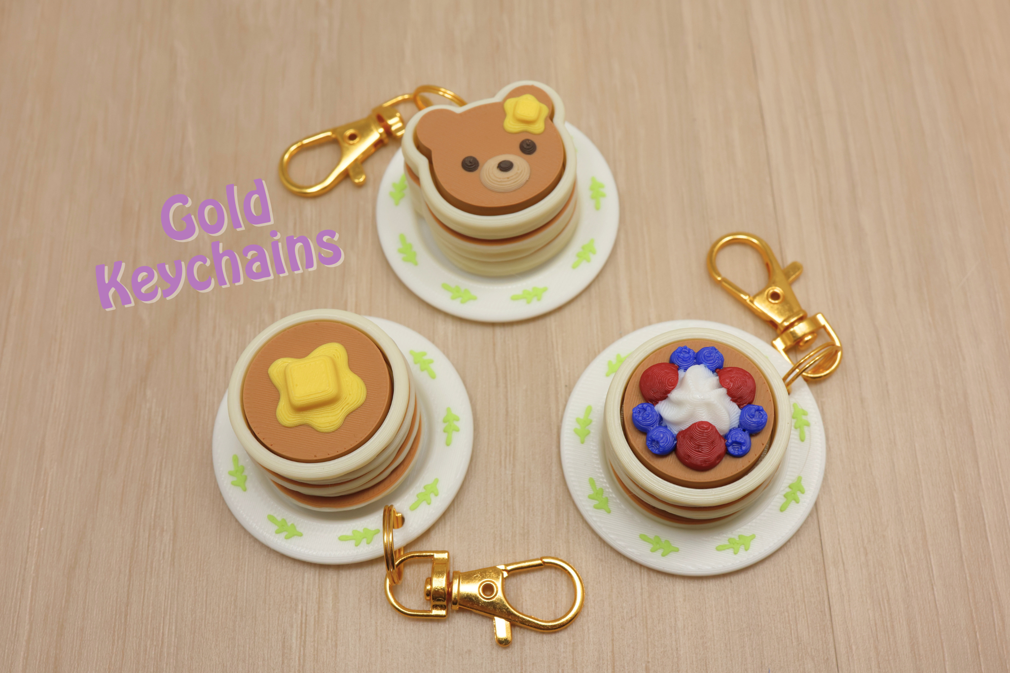 3D Printed 3-Pack Pancake Clicker Fidget Toy