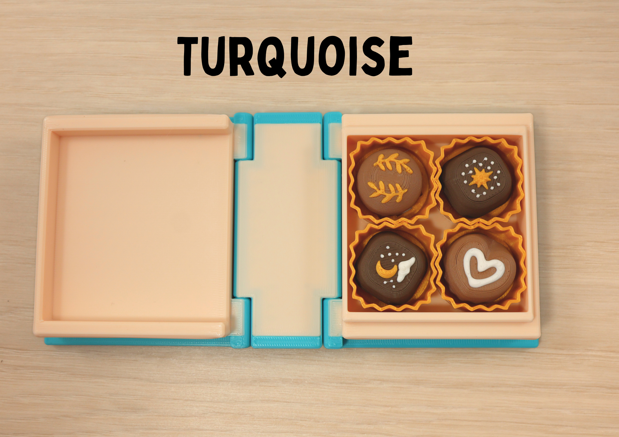 3D Printed Book with Chocolate Fidget Clickers