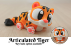 3D Printed Articulated Tiger Fidget Toy