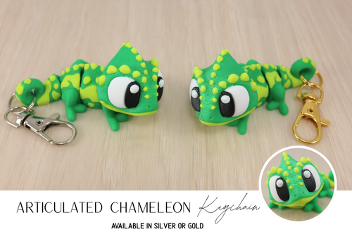 3D Printed Articulated Chameleon Fidget Toy