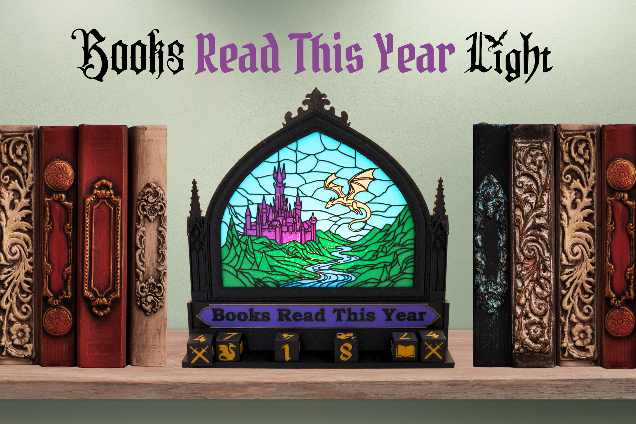 3D Printed Books Read This Year Light