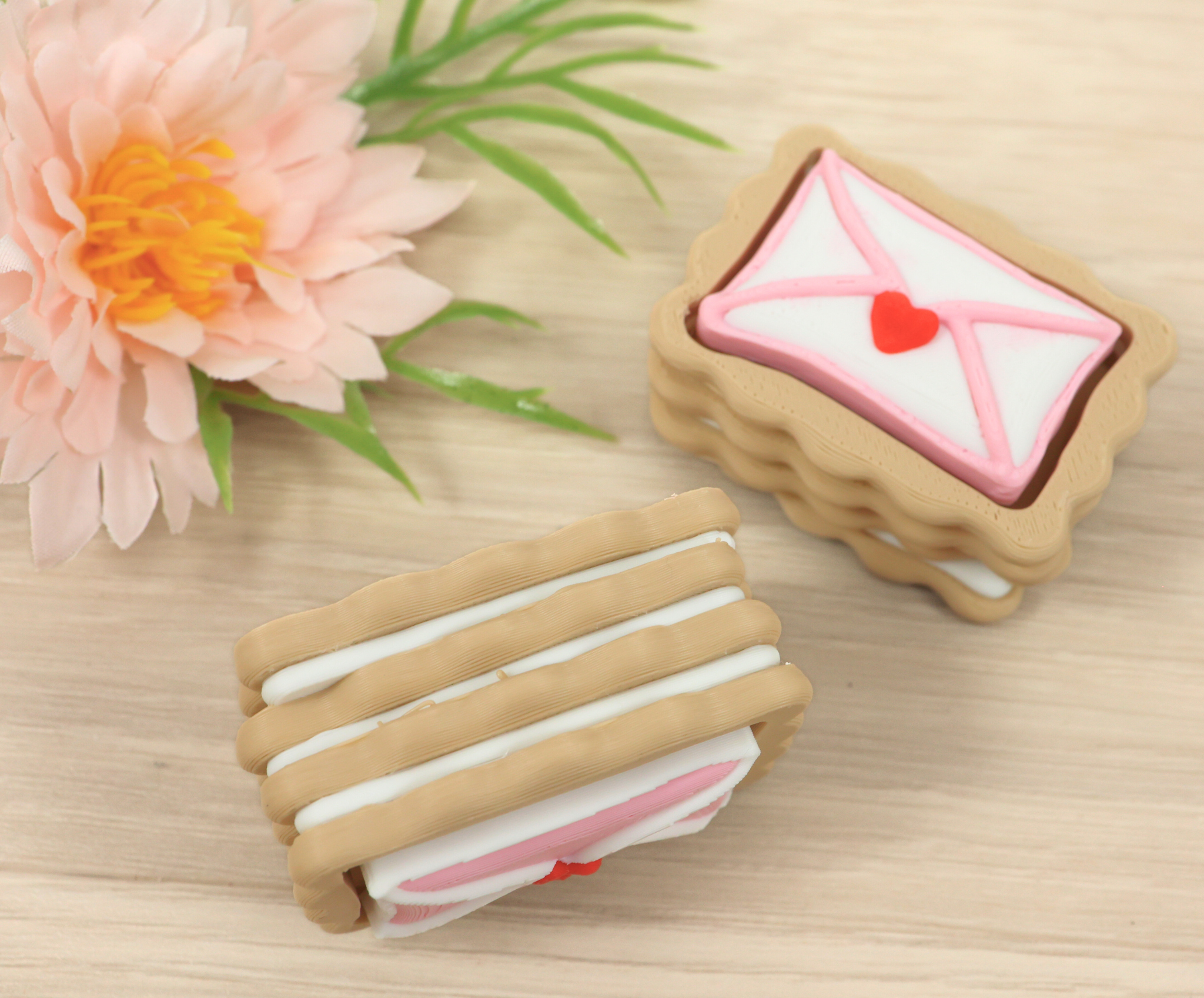 3D Printed Love Letter for Valentine's Day Cookie Clicker - Fidget Sensory Toy