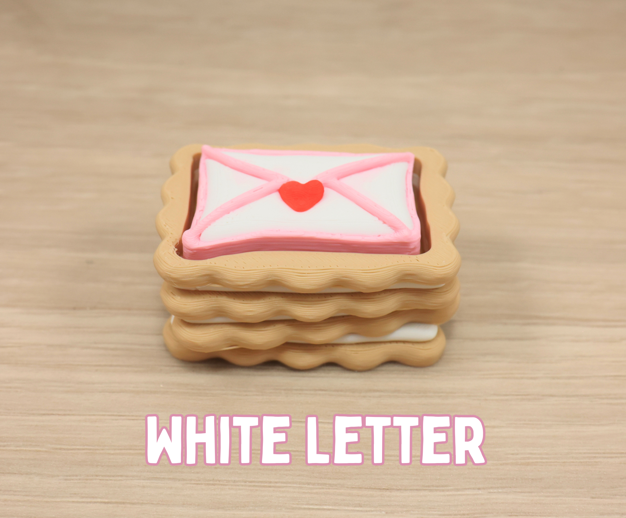 3D Printed Love Letter for Valentine's Day Cookie Clicker - Fidget Sensory Toy