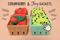 3D Printed Basket of Frogs or Strawberries Clicker