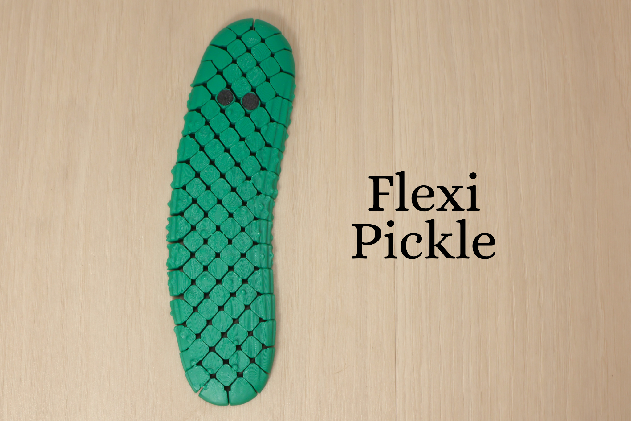 3D Printed Flexible Pickle Fidget Toy
