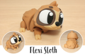 3D Printed Articulated Sloth Fidget Toy
