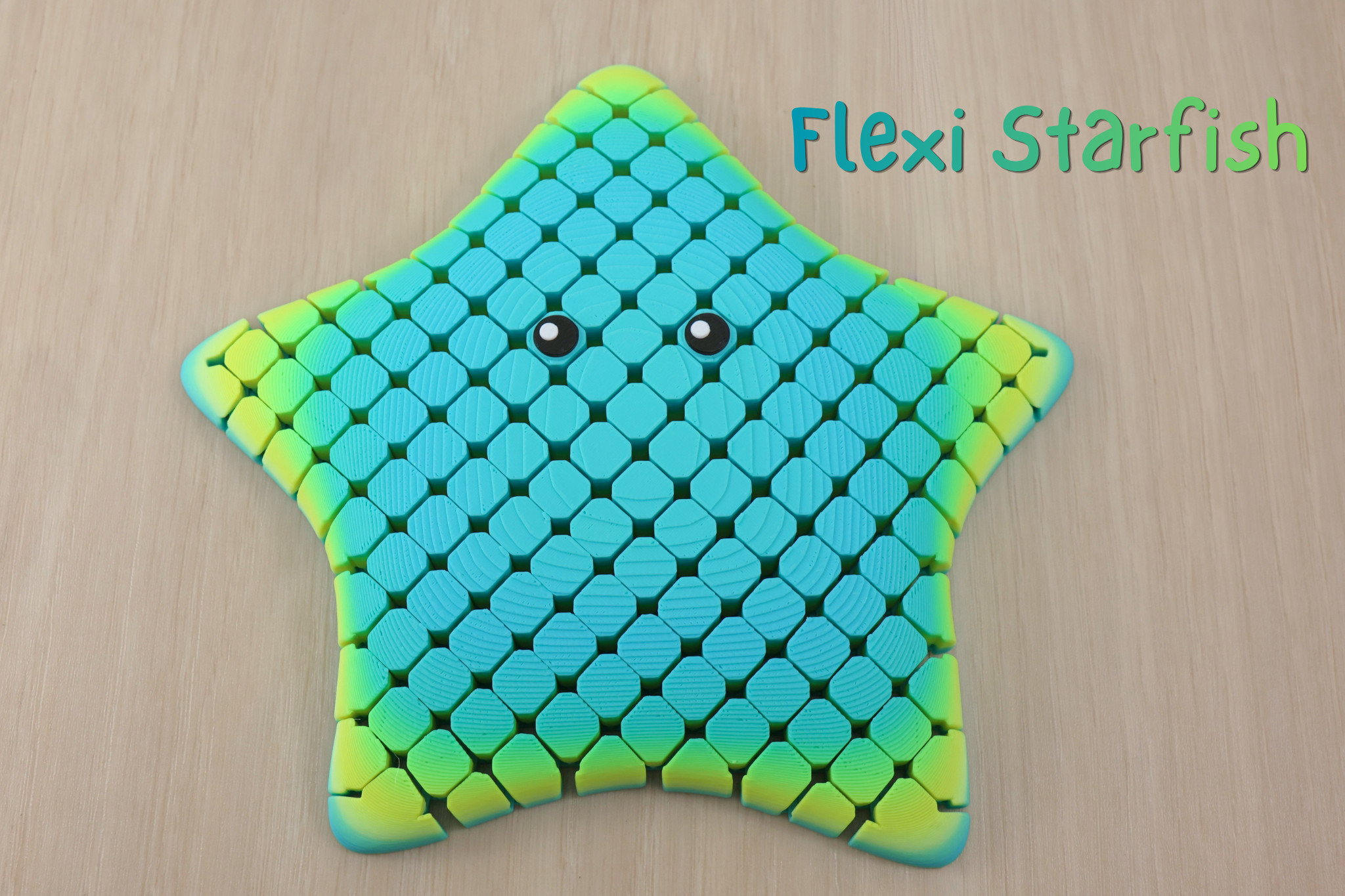 3D Printed Flexible Starfish Fidget Toy