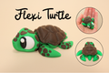 3D Printed Articulated Turtle Fidget Toy