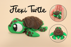 3D Printed Articulated Turtle Fidget Toy